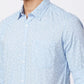 Parx Slim Fit Printed Dark Brown Shirt