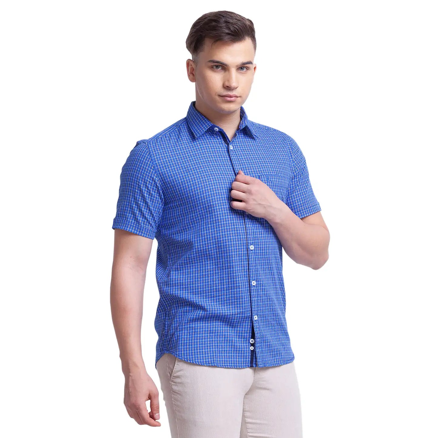 Men Slim Fit Red Shirt