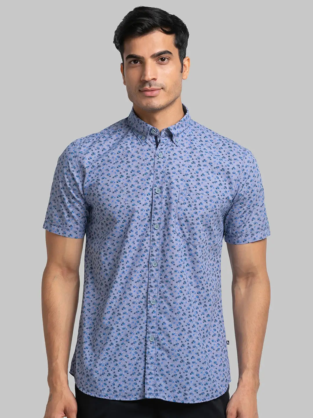 Men Slim Fit Pink Shirt