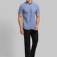 Men Slim Fit Pink Shirt