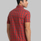 Parx Men Yellow Print Slim Fit Cotton Half Sleeve Shirt