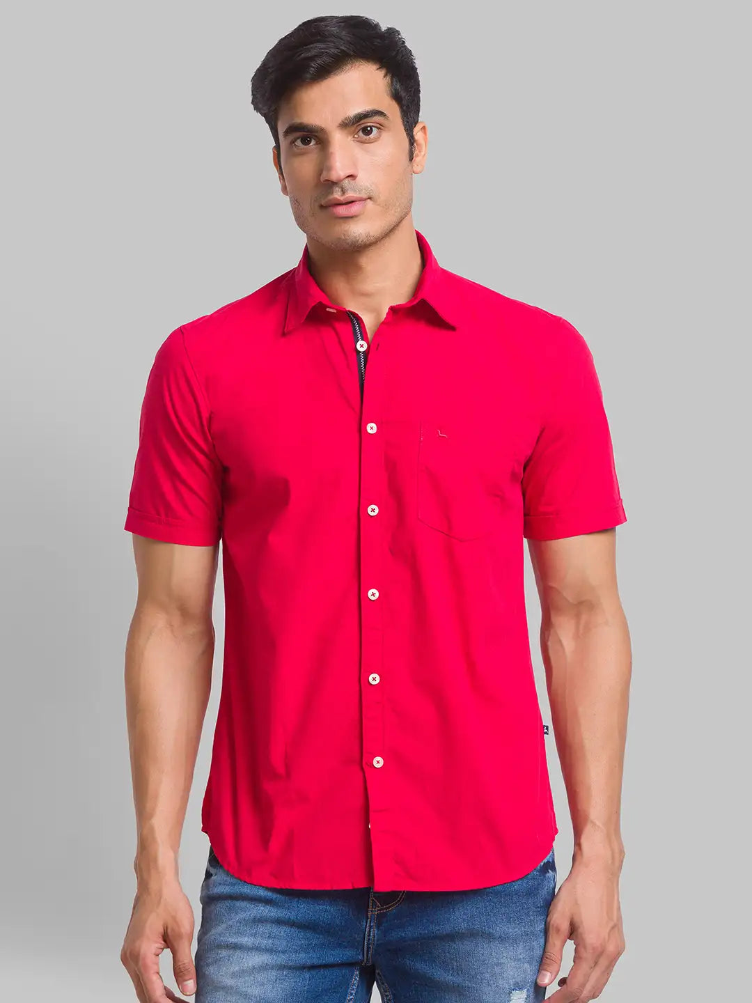 Men Slim Fit White Shirt