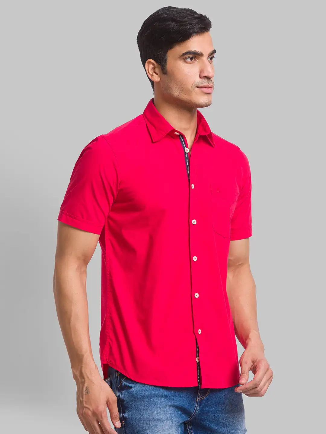 Men Slim Fit White Shirt