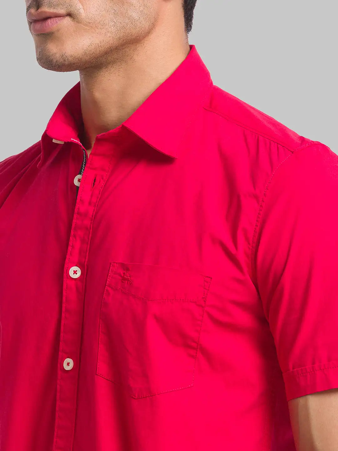 Men Slim Fit White Shirt