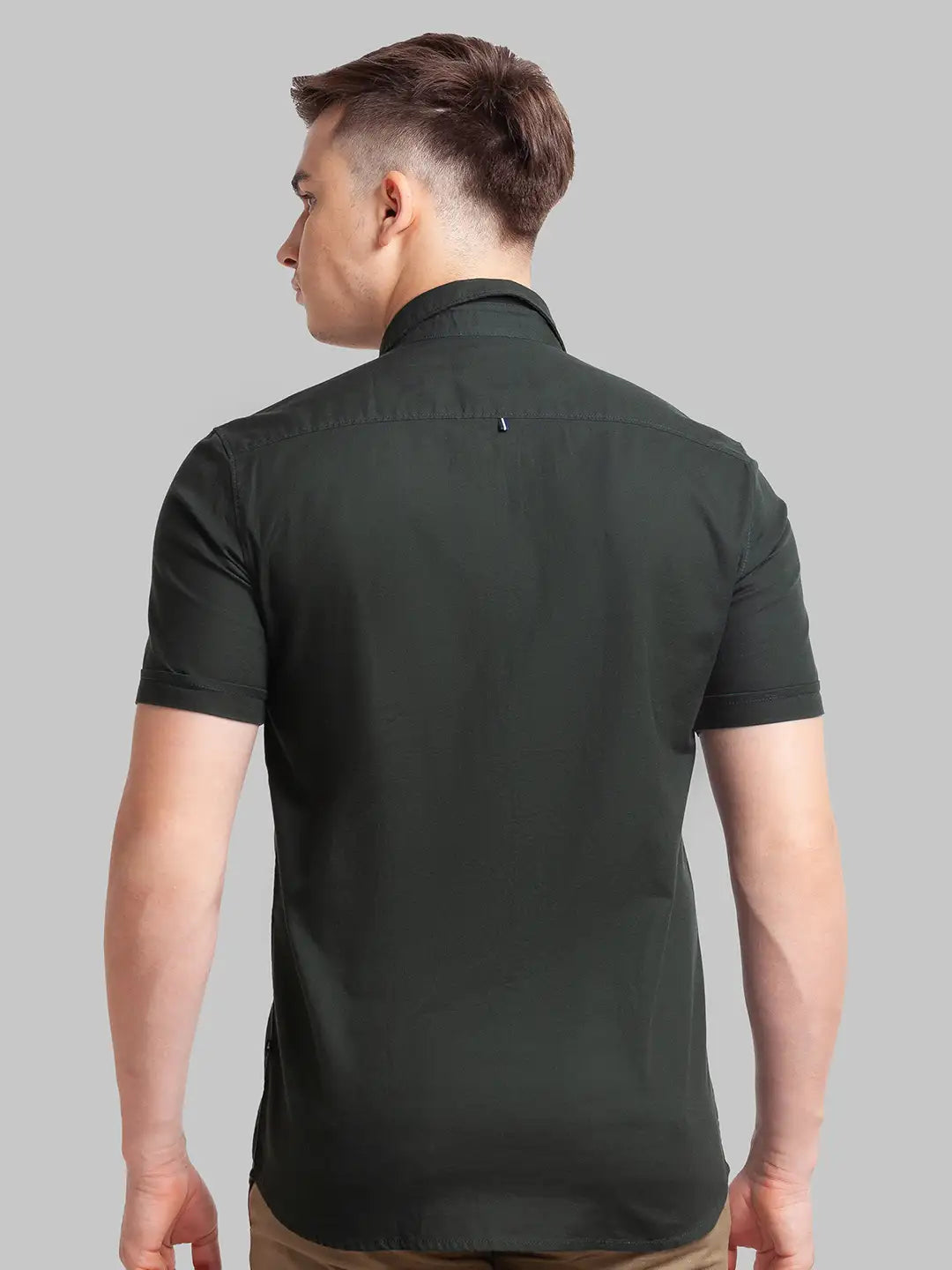 Men Slim Fit Red Shirt