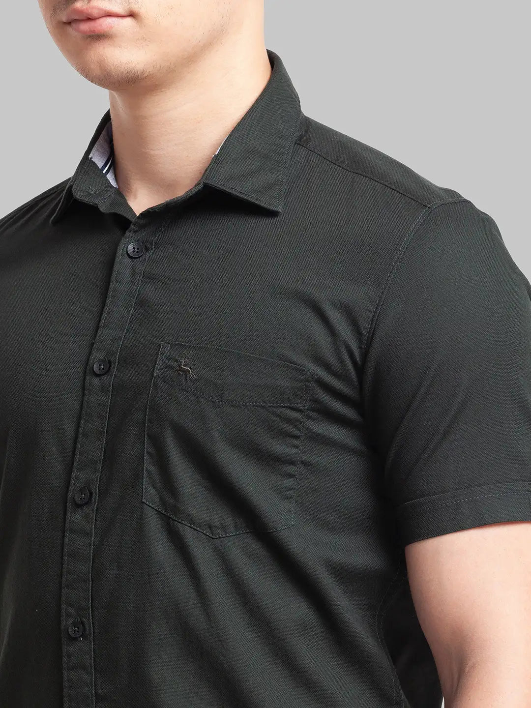 Men Slim Fit Red Shirt