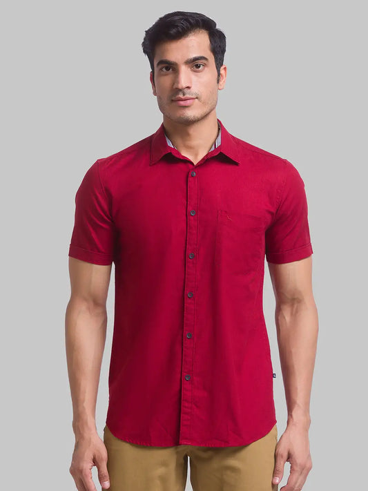 Men Slim Fit White Shirt