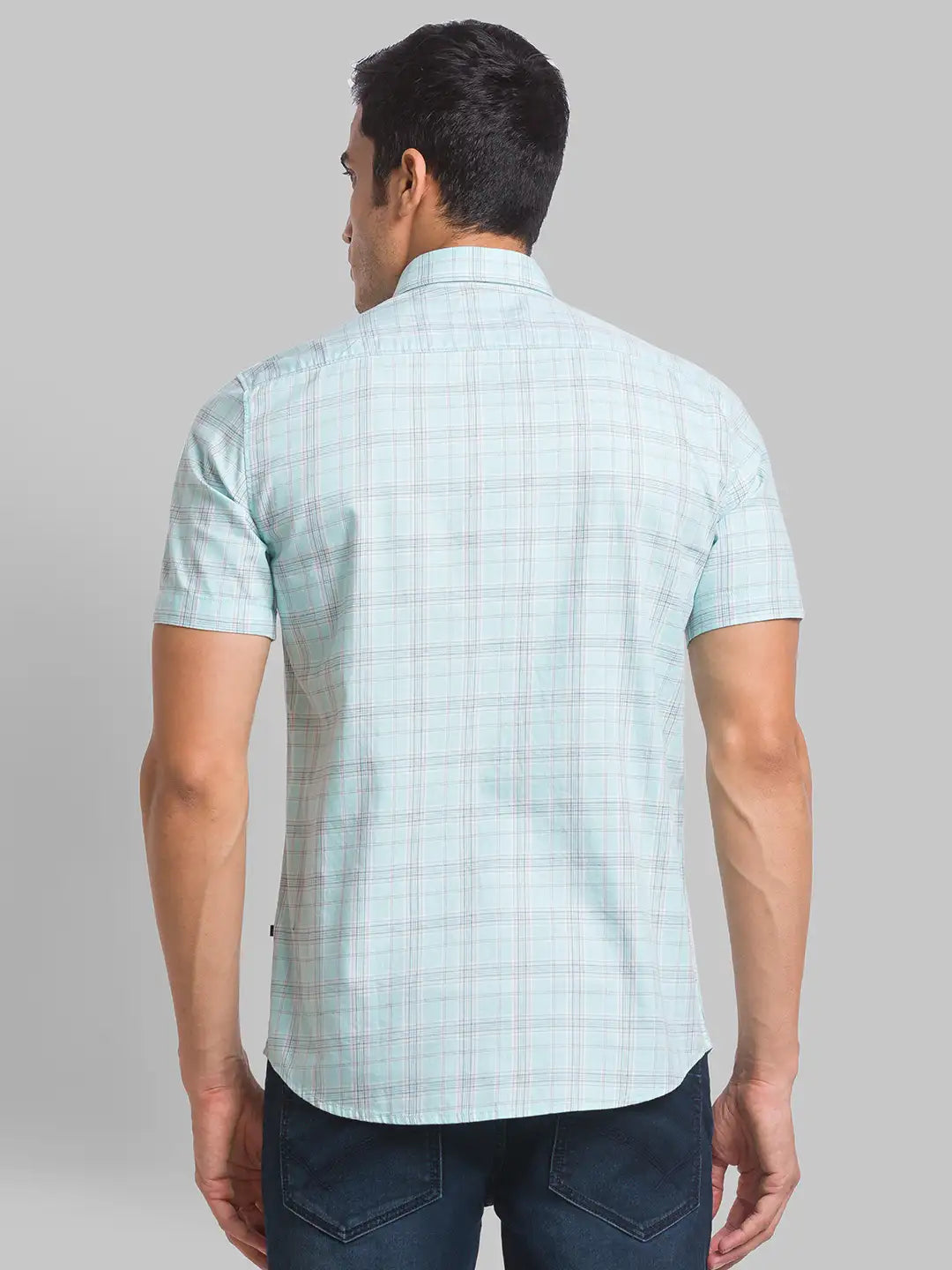 Men Slim Fit Pink Shirt