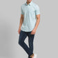 Men Slim Fit Pink Shirt
