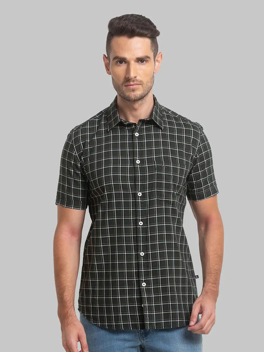 Men Slim Fit Maroon Shirt