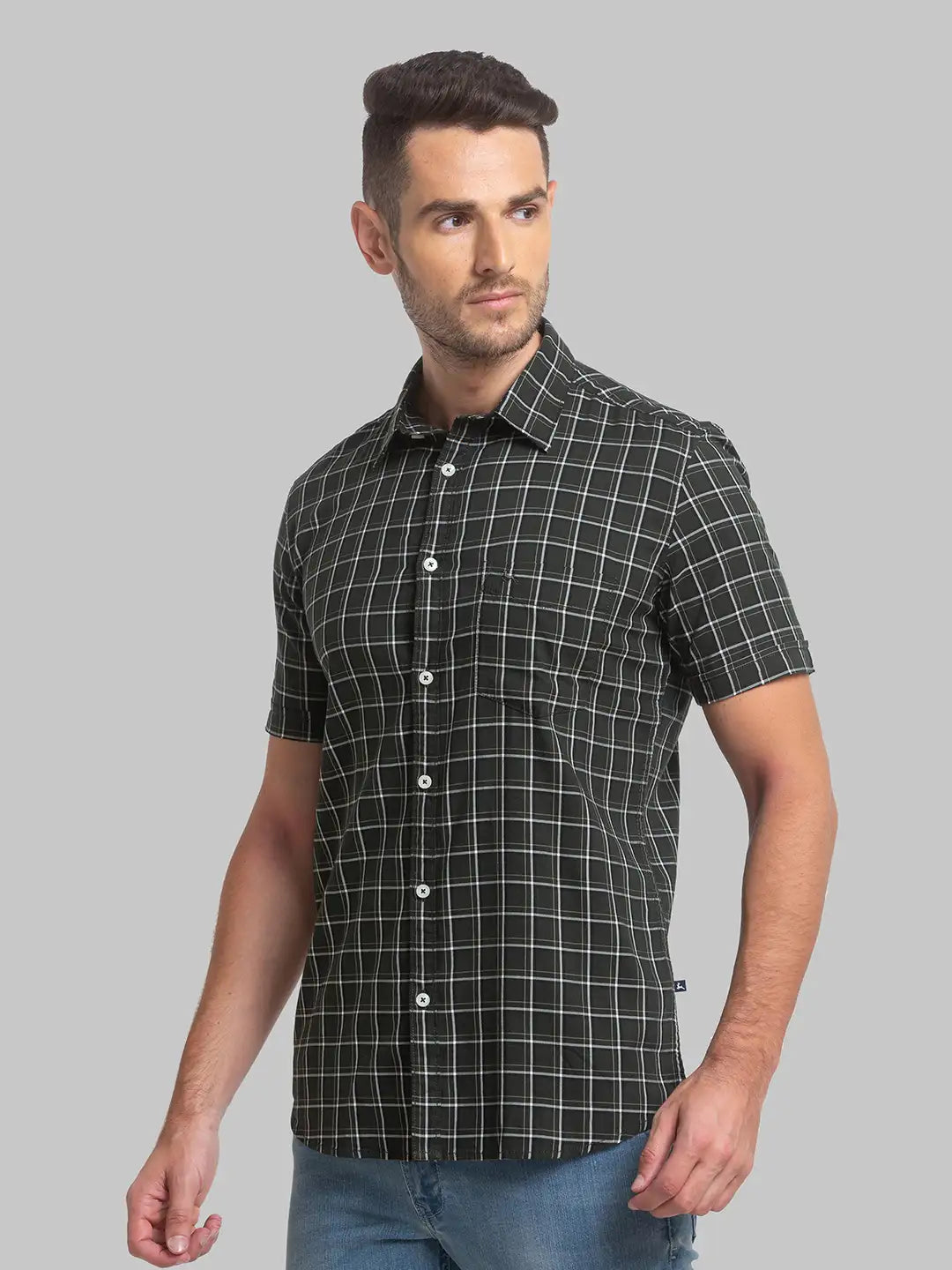 Men Slim Fit Maroon Shirt