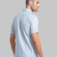 Men Slim Fit Light Grey Shirt