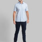 Men Slim Fit Light Grey Shirt