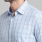 Men Slim Fit Light Grey Shirt