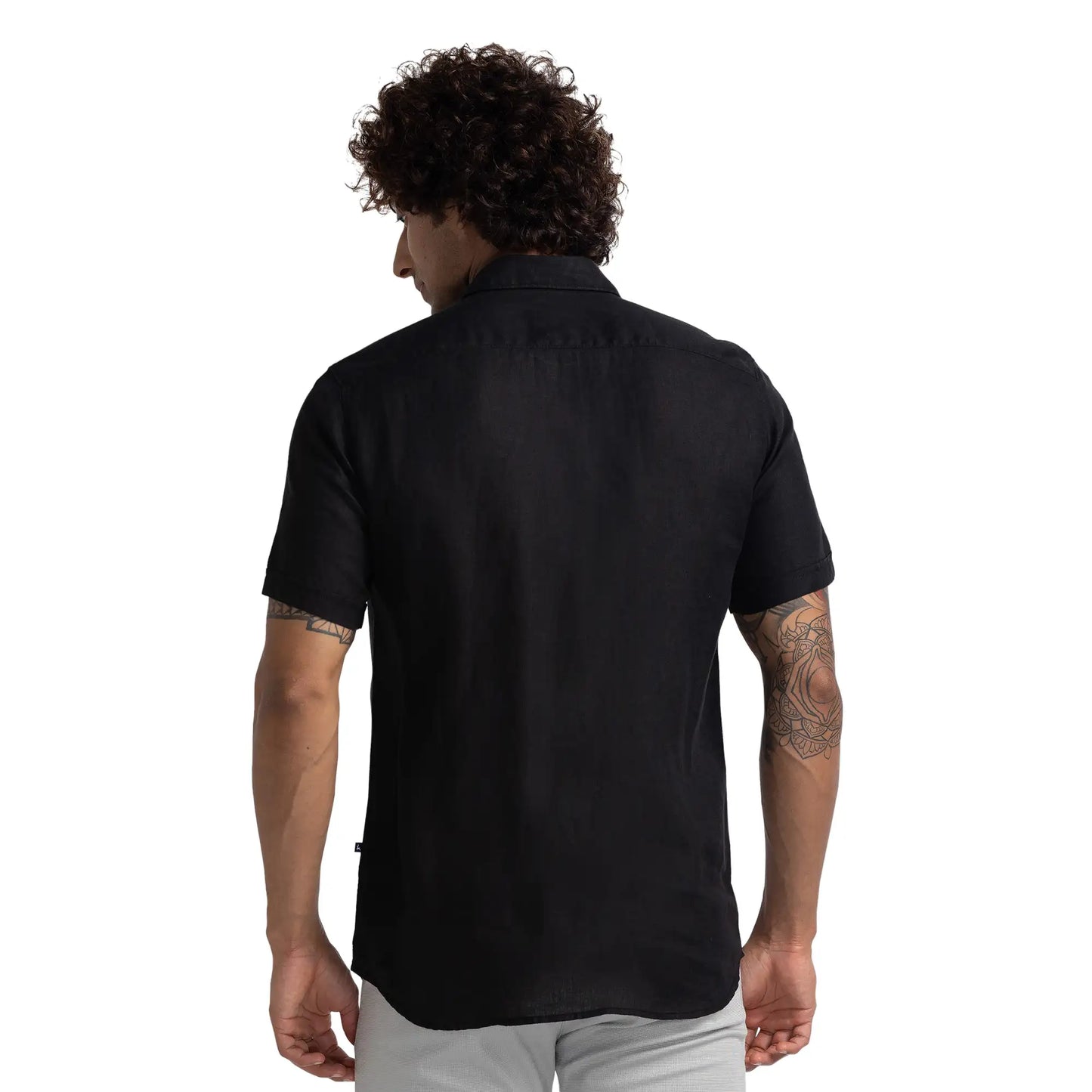 Men Slim Fit Blue Shirt