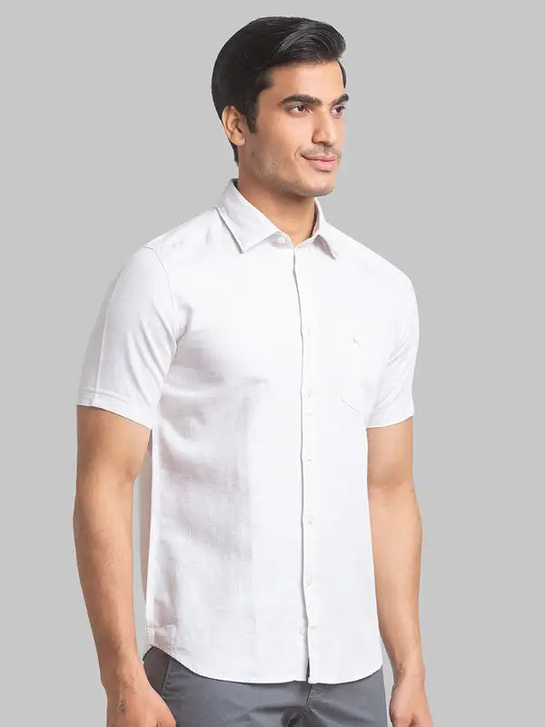 Men Slim Fit Red Shirt