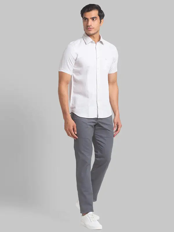 Men Slim Fit Red Shirt