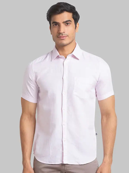 Men Slim Fit Blue Shirt