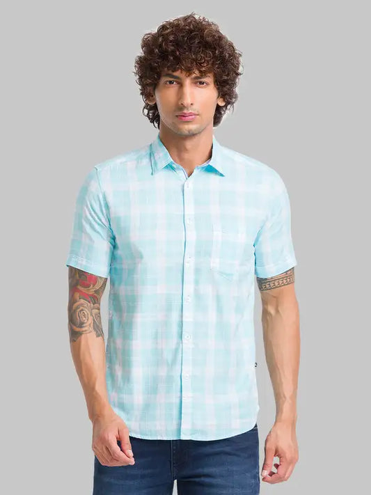 Men Slim Fit Red Shirt