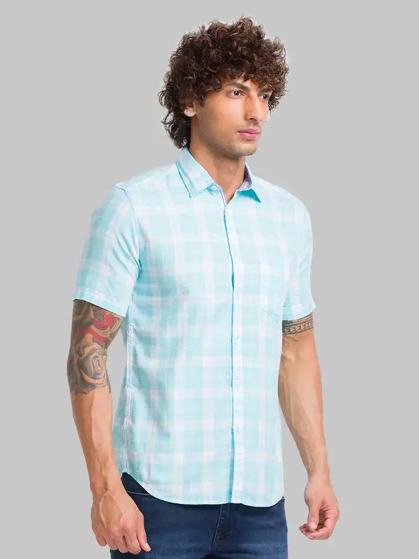 Men Slim Fit Red Shirt