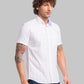 Men Slim Fit Yellow Shirt