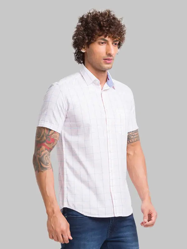 Men Slim Fit Yellow Shirt