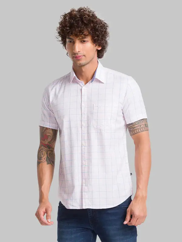 Men Slim Fit Yellow Shirt