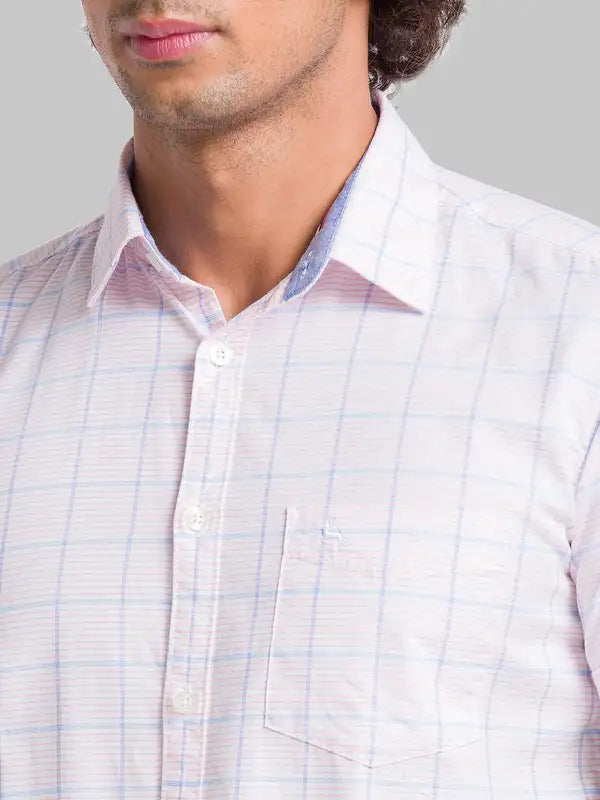 Men Slim Fit Yellow Shirt