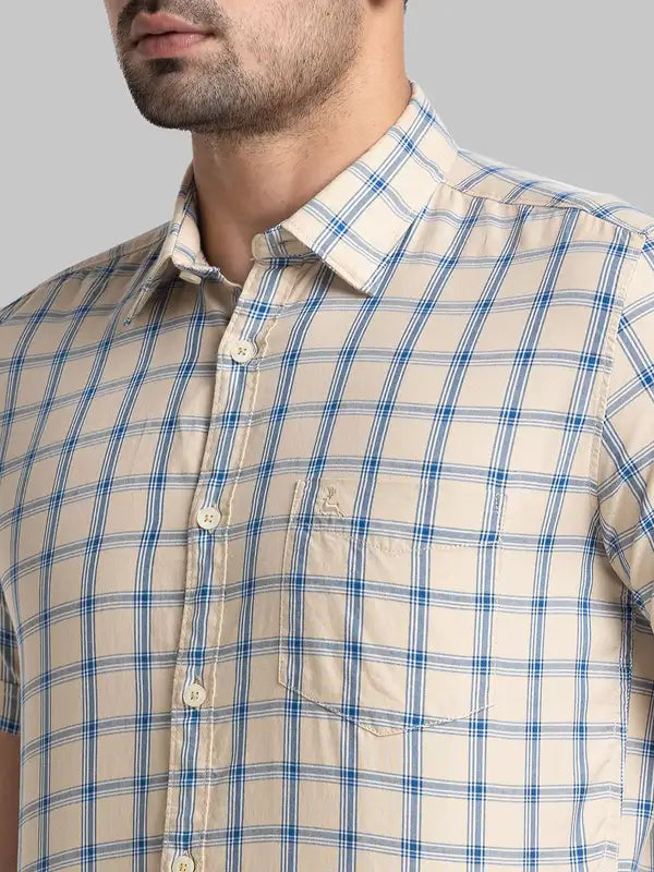 Men Slim Fit Green Shirt