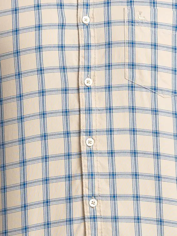 Men Slim Fit Green Shirt