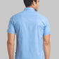 Parx Men Blue Print Slim Fit Cotton Half Sleeve Shirts