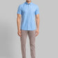 Parx Men Blue Print Slim Fit Cotton Half Sleeve Shirts