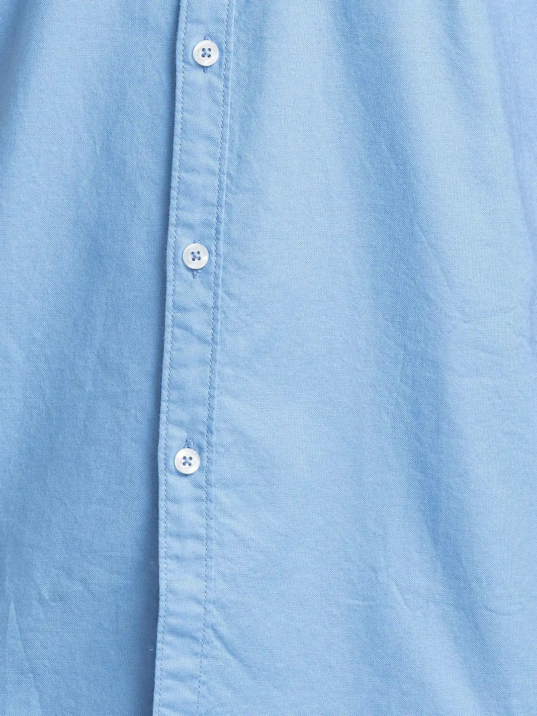 Parx Men Blue Print Slim Fit Cotton Half Sleeve Shirts