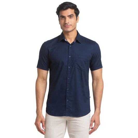 Men Slim Fit White Shirt