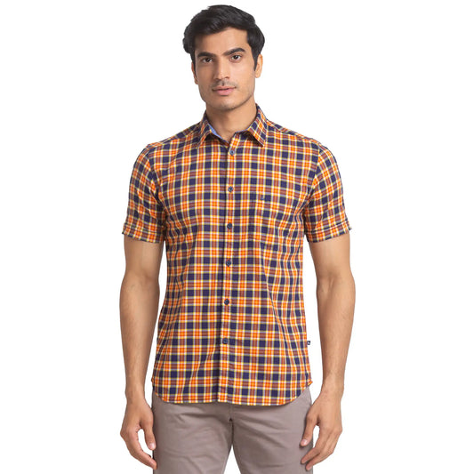 Men Slim Fit White Shirt