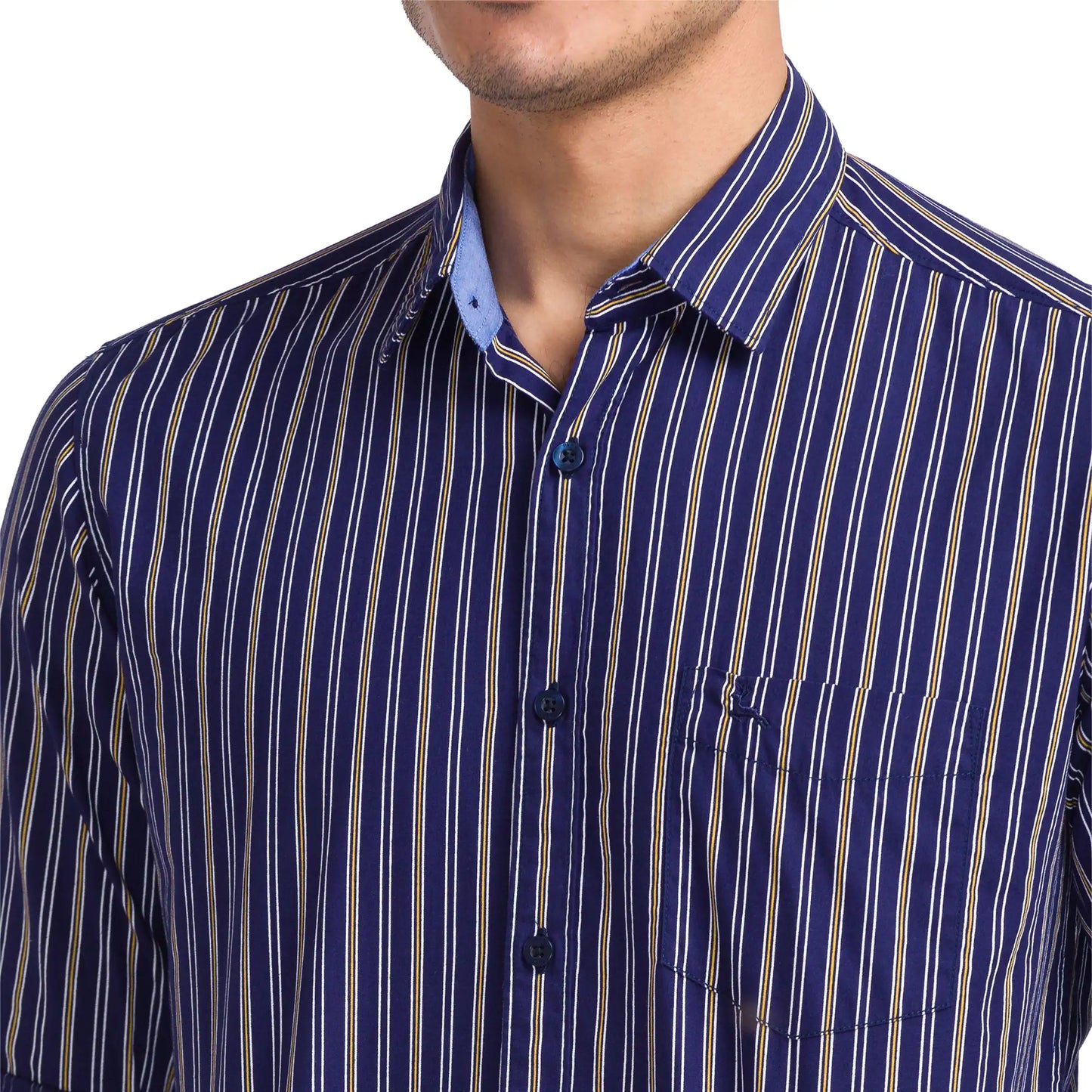 Men Slim Fit Green Shirt