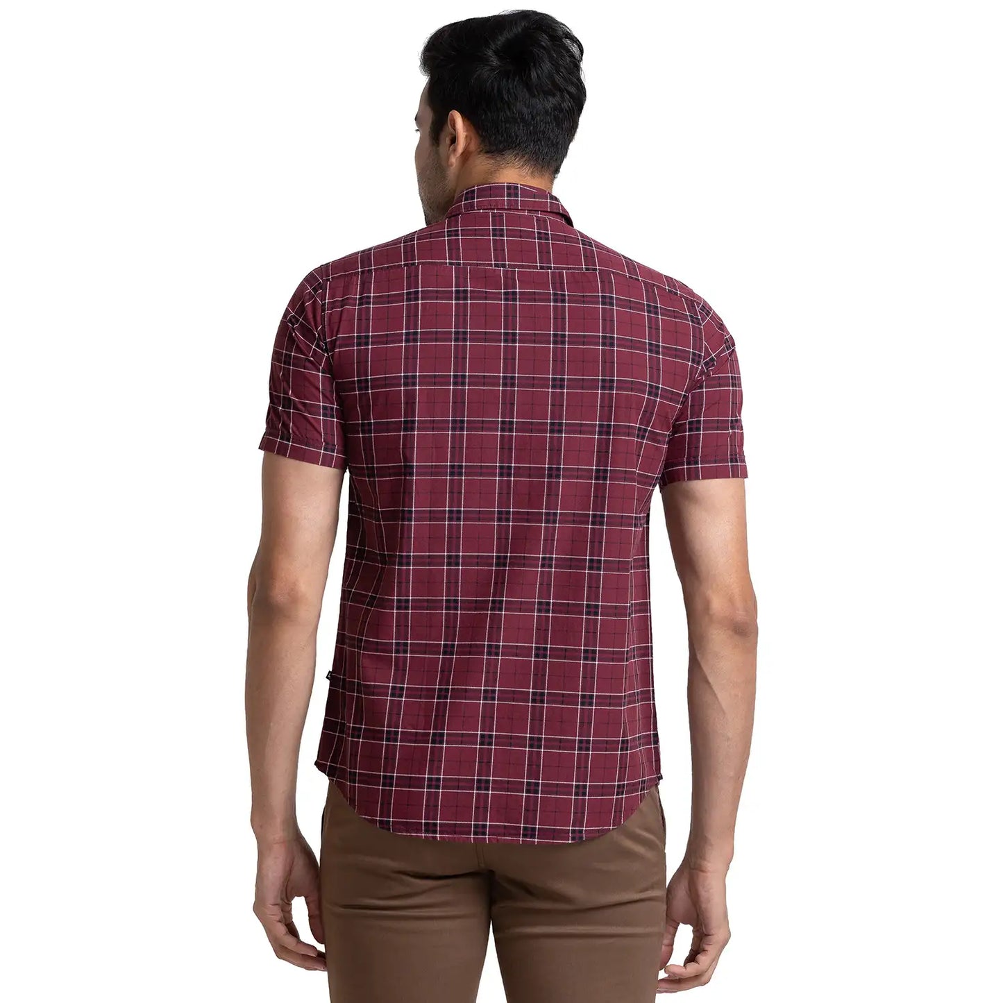 Men Slim Fit Green Shirt
