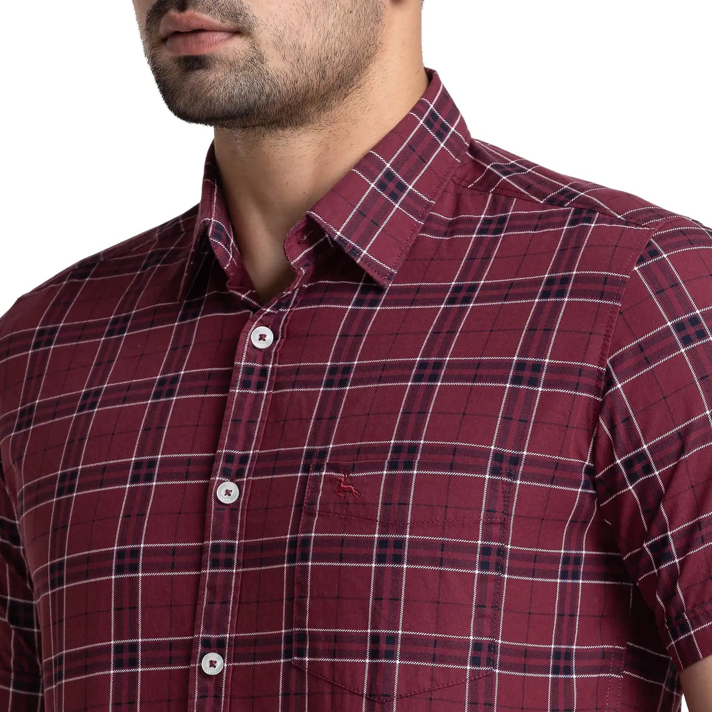 Men Slim Fit Green Shirt