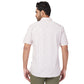 Parx Men Green Print Slim Fit Cotton Half Sleeve Cutaway Collar Shirt