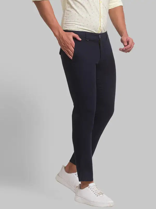 Men Super Slim Fit Black Trouser