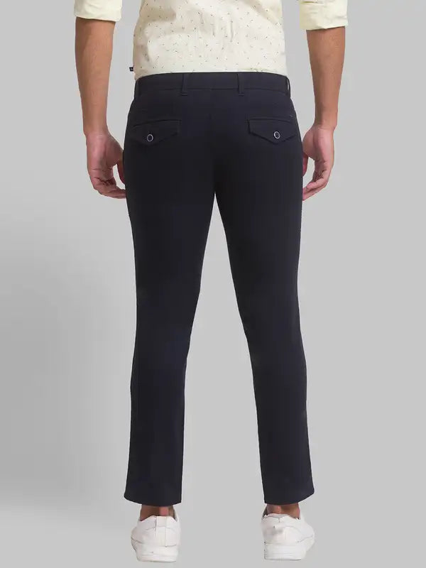 Men Super Slim Fit Black Trouser