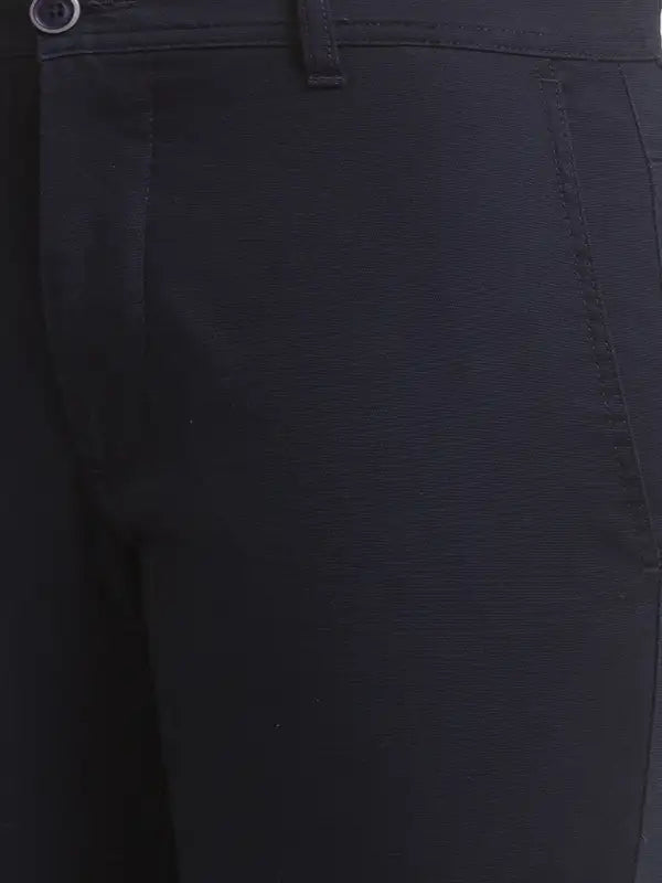 Men Super Slim Fit Black Trouser