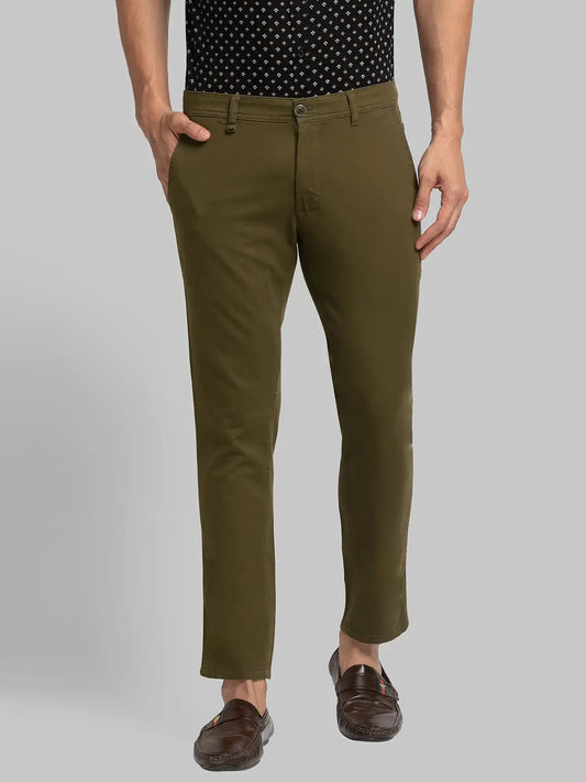 Men Super Slim Fit Blue Trouser