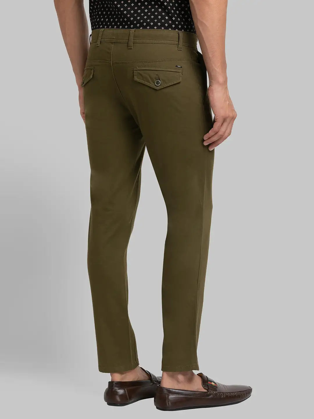 Men Super Slim Fit Blue Trouser