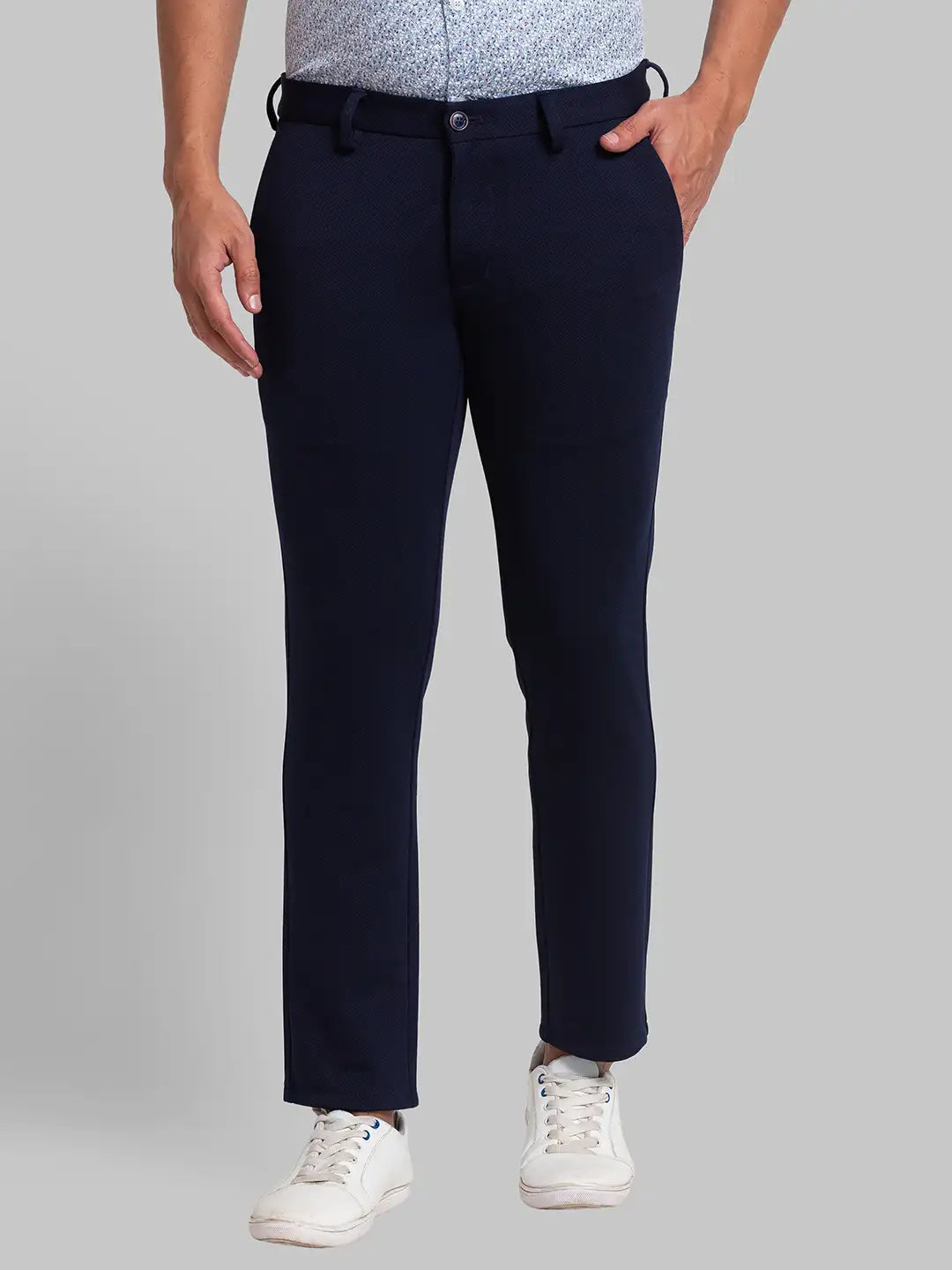Men Super Slim Fit Black Trouser