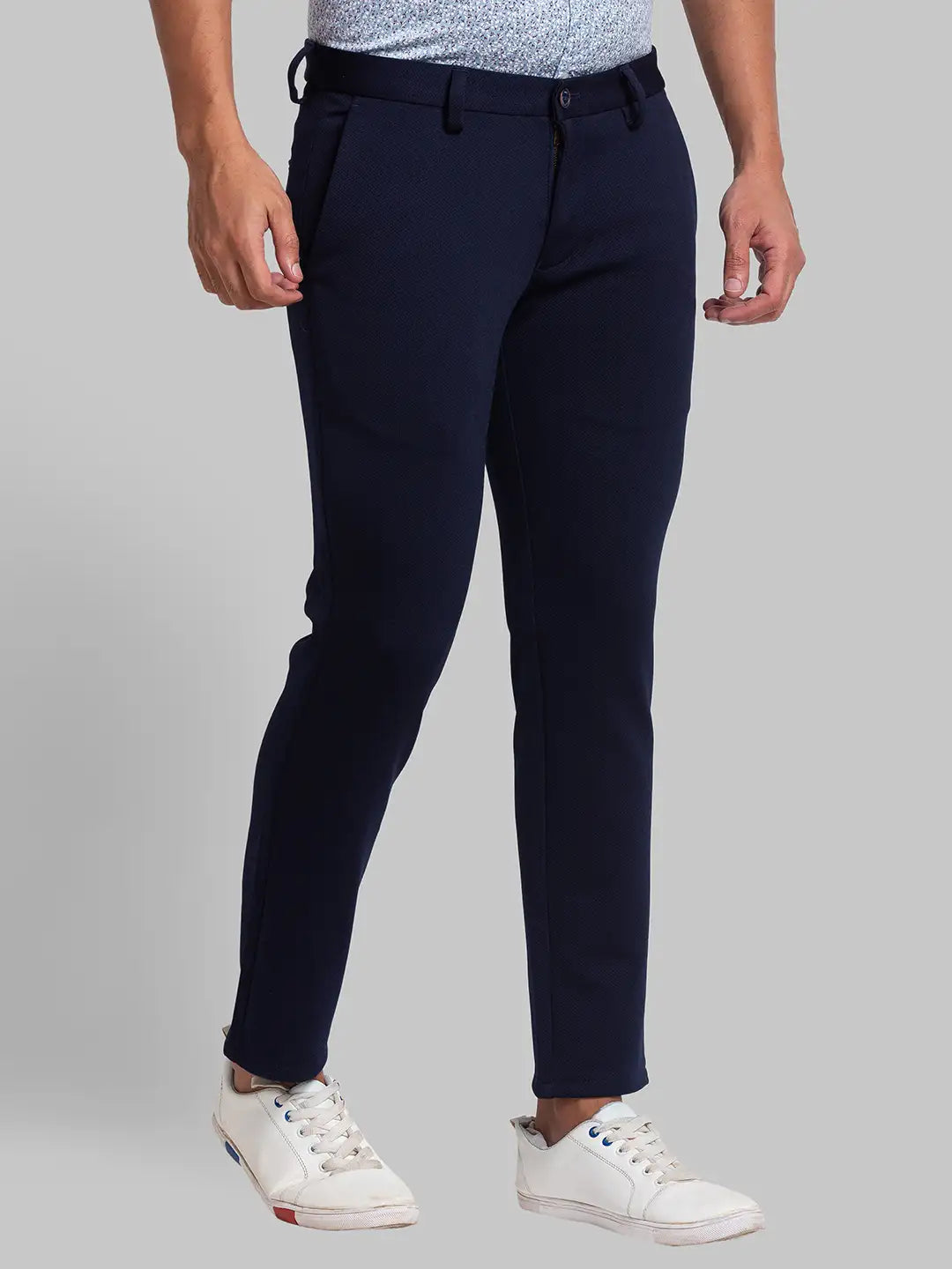 Men Super Slim Fit Black Trouser