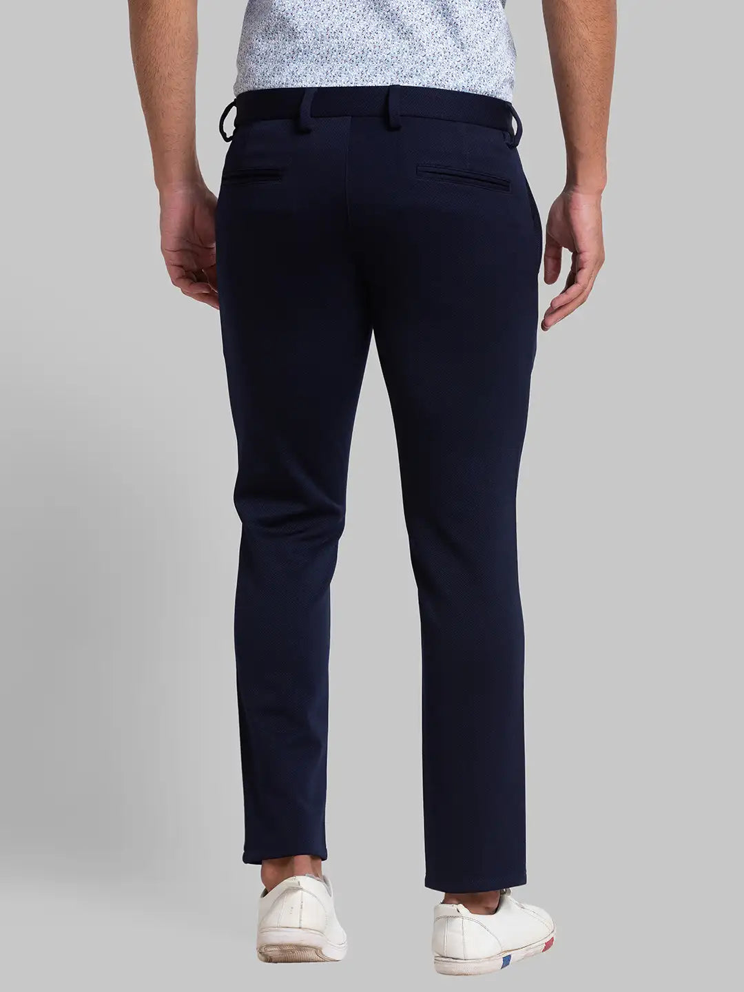 Men Super Slim Fit Black Trouser
