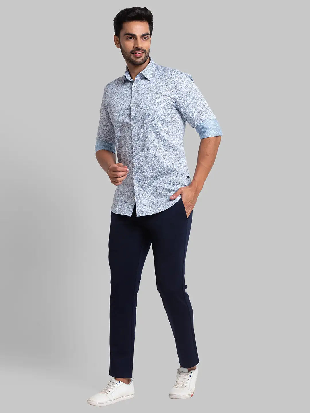 Men Super Slim Fit Black Trouser