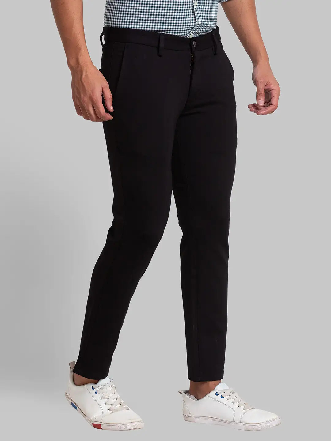 Men Super Slim Fit Brown Trouser
