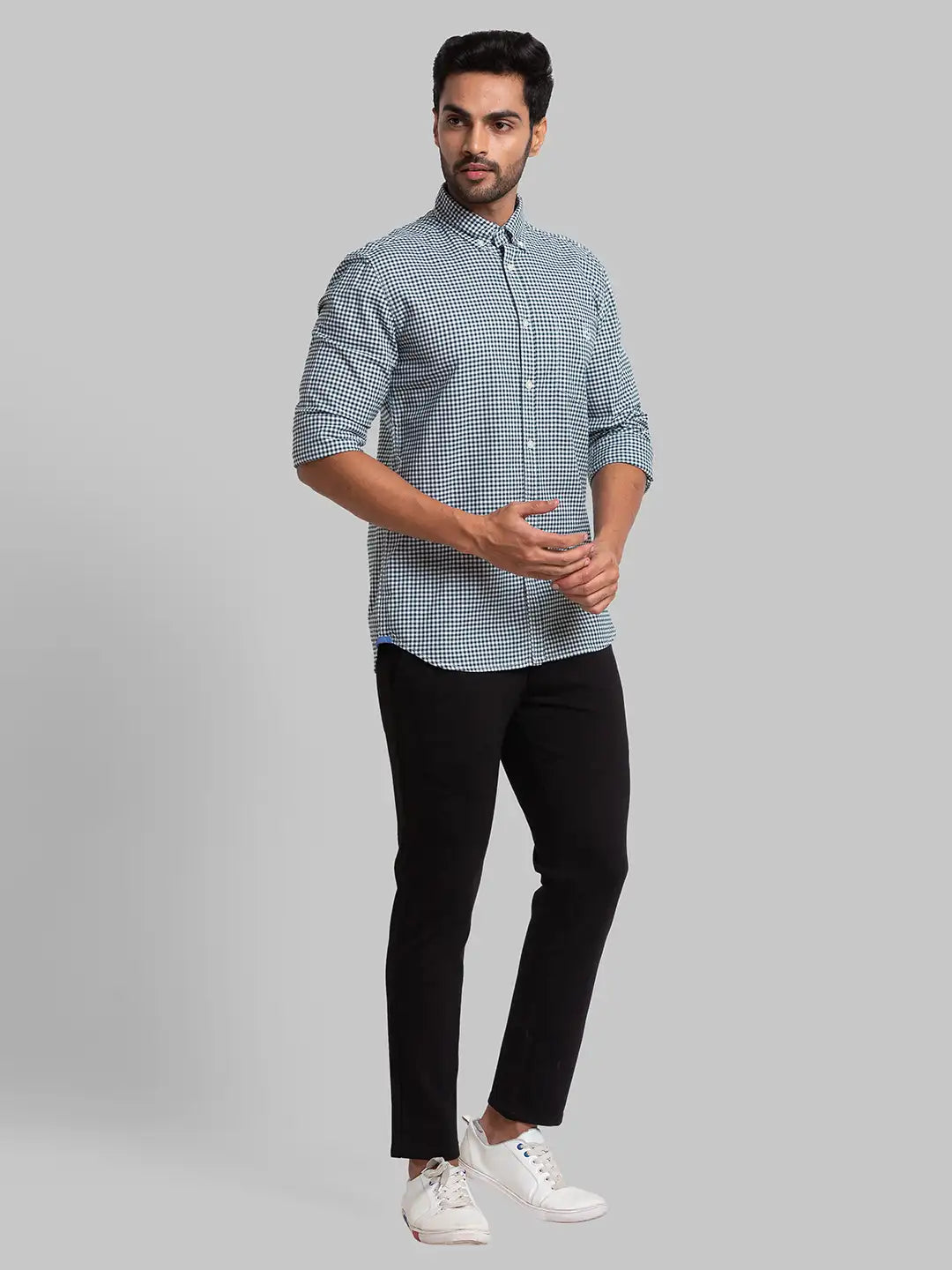 Men Super Slim Fit Brown Trouser